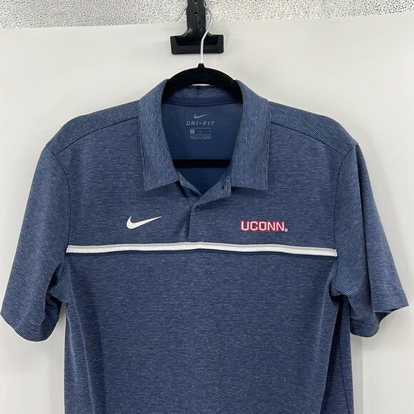 Nike UCONN Huskies On Field Performance Polo - Navy/White - Medium - Picture 2 of 8